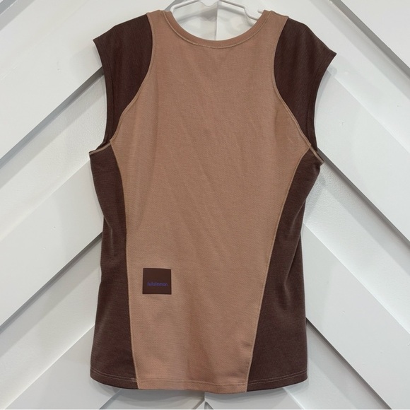 NWT Lululemon Cap Sleeve Hiking Tank In Pink Clay/Dark Oxide Size 2 - Picture 2 of 7
